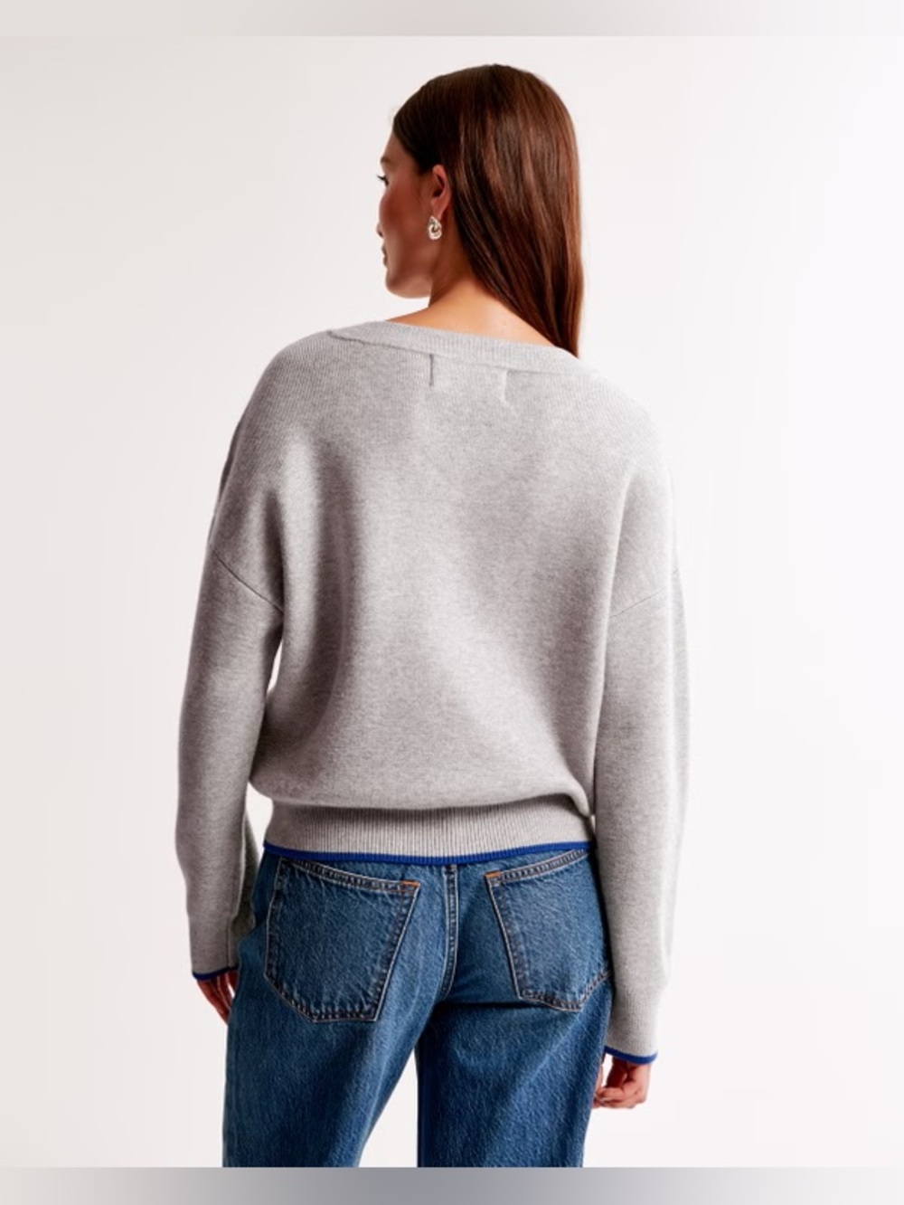 Abercrombie & Fitch New York Giants V-Neck Sweater - Picture 7 of 8